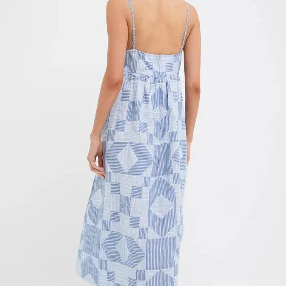 Sea New Work Helmi Striped Shirting Midi Dress - Picture 4 of 16